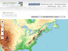 'mountain-forecast.com' screenshot