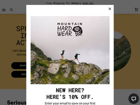 'mountainhardwear.com' screenshot