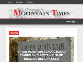 'mountaintimes.info' screenshot