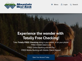 'mountainwestbank.com' screenshot