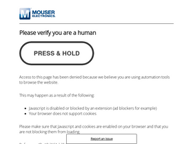 'mouser.com' screenshot