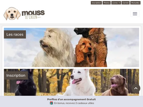 'mouss-le-chien.com' screenshot