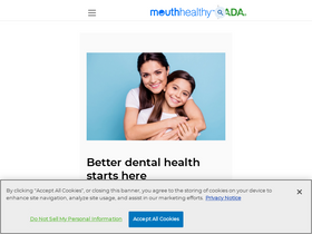 'mouthhealthy.org' screenshot