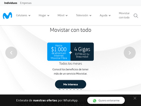 'movistar.com.ar' screenshot
