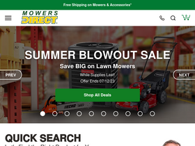 'mowersdirect.com' screenshot