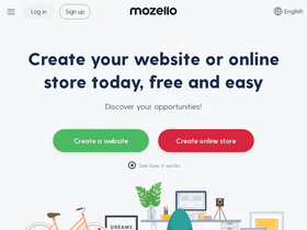'mozello.com' screenshot