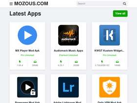 'mozous.com' screenshot
