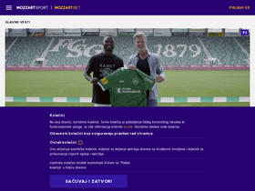 'mozzartsport.com' screenshot