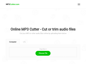'mp3cutter.com' screenshot