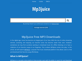 'mp3juice.love' screenshot