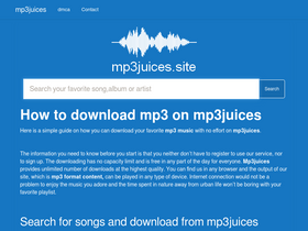 'mp3juices.site' screenshot