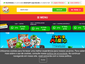 'mpbrinquedos.com.br' screenshot