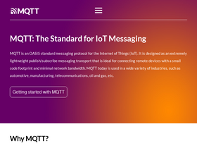'mqtt.org' screenshot