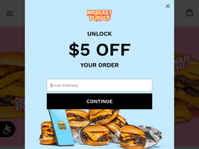 'mrbeastburger.com' screenshot
