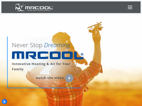'mrcool.com' screenshot