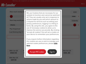 'mrlender.com' screenshot