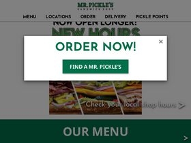 'mrpickles.com' screenshot