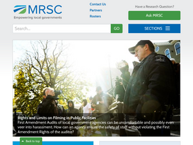 'mrsc.org' screenshot