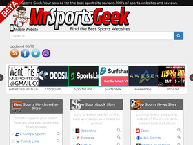 'mrsportsgeek.com' screenshot