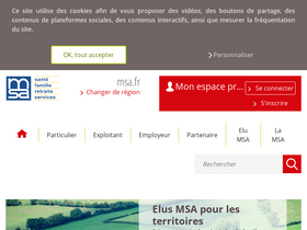 'msa.fr' screenshot