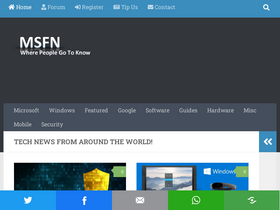 'msfn.org' screenshot