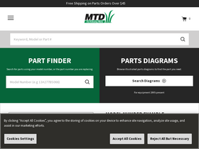 'mtdparts.com' screenshot