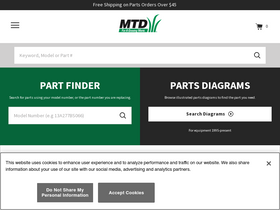 'mtdproducts.com' screenshot