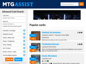 'mtgassist.com' screenshot