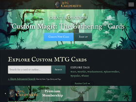 'mtgcardsmith.com' screenshot