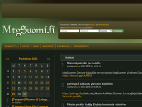'mtgsuomi.fi' screenshot