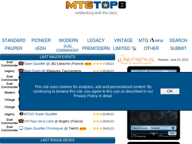 'mtgtop8.com' screenshot