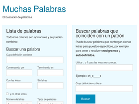 'muchaspalabras.com' screenshot