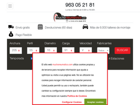 'muchoneumatico.com' screenshot