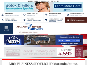 'muddyrivernews.com' screenshot