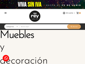 'mueblesrey.com' screenshot