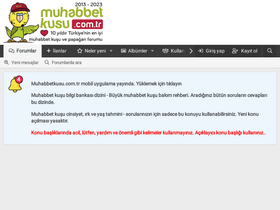 'muhabbetkusu.com.tr' screenshot