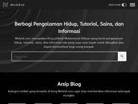 'muhrid.com' screenshot