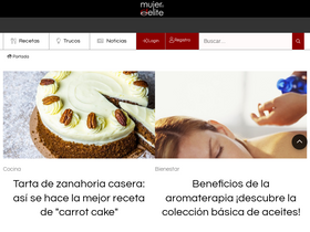 'mujerdeelite.com' screenshot