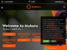 'mukuru.com' screenshot