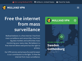 'mullvad.net' screenshot