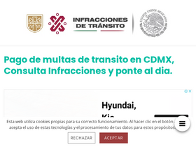 'multastransito-cdmx.com' screenshot