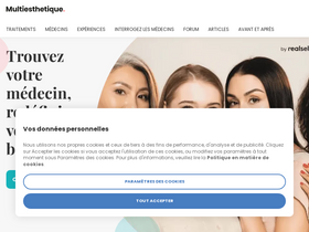 'multiesthetique.fr' screenshot