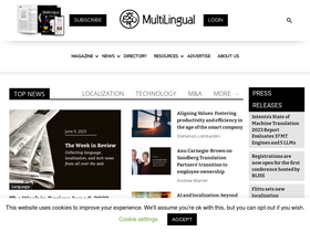 'multilingual.com' screenshot