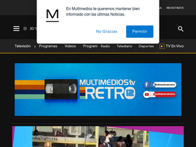 'multimedios.com' screenshot