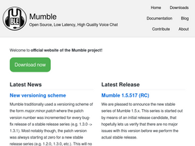 'mumble.info' screenshot