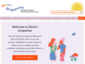'mumsgrapevine.com.au' screenshot