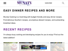 'munatycooking.com' screenshot