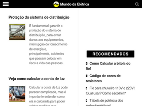 'mundodaeletrica.com.br' screenshot