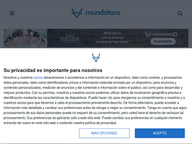 'mundotoro.com' screenshot