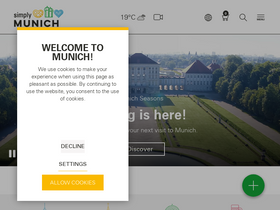 'munich.travel' screenshot